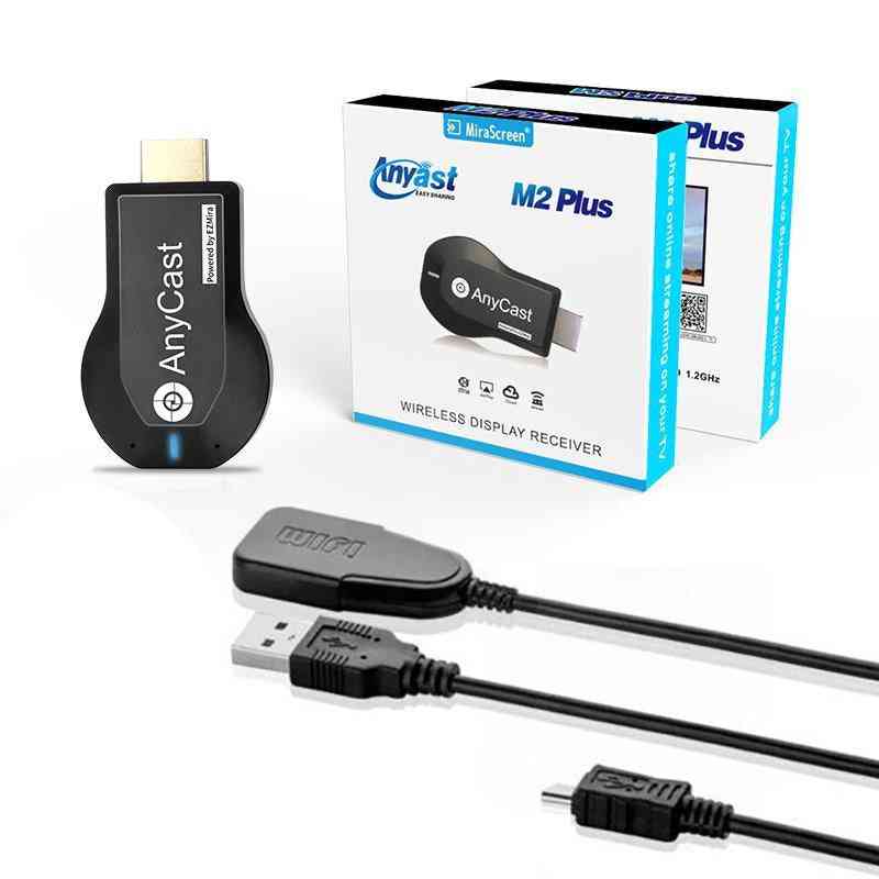 TV Stick-1080p WiFi-Display WiFi Dongle-Receiver pour Anycast, M2 Plus pour Airplay 1080p-HDMI TV Stick pour DLNA Miracast - M2 Plus