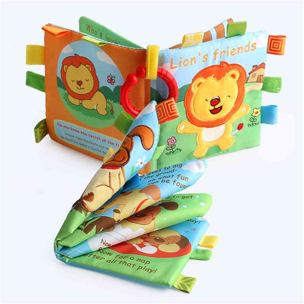 Tissu de son animal 3d durable bb pas de livre jouet - jouets éducatifs intelligents pour le développement précoce des enfants - un