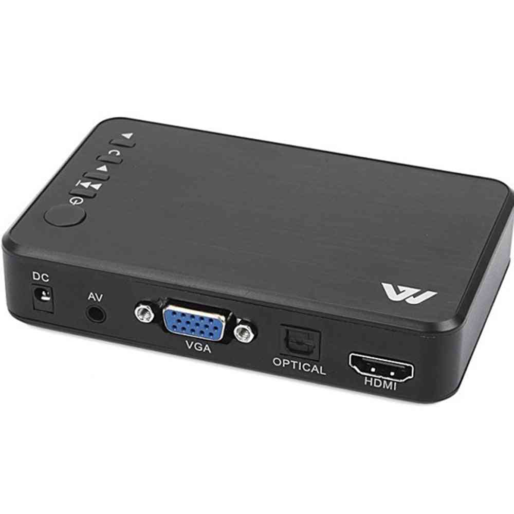 Hdd media player-1080p usb external-hdd media-player with hdmi-vga sd support mkv h.264 rmvb wmv media player for car hddk6 (noir) -