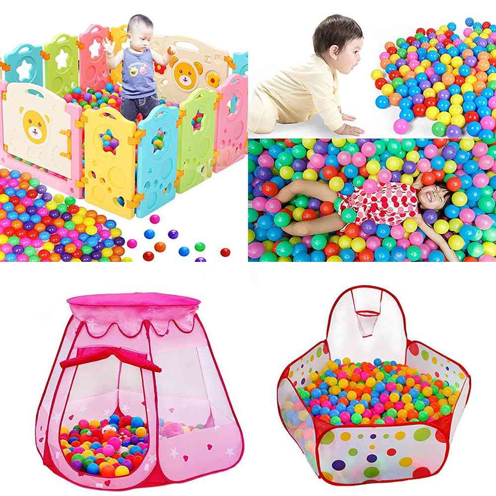 100 / 200st 5,5 cm poolbollar, mjuk plastboll för lekhage färgglada mjuka stressluft jongleringsbollar, sensorisk baby leksak - 100 st godis 5,5 cm