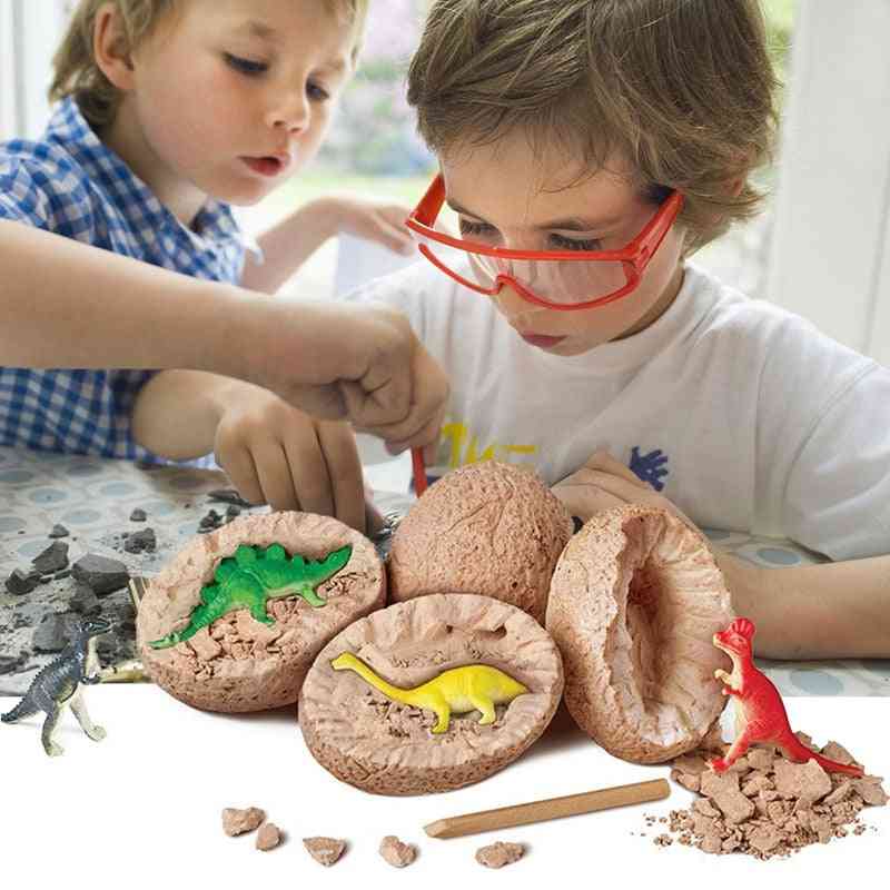 Diy jurassic world динозавър яйце деца играчки