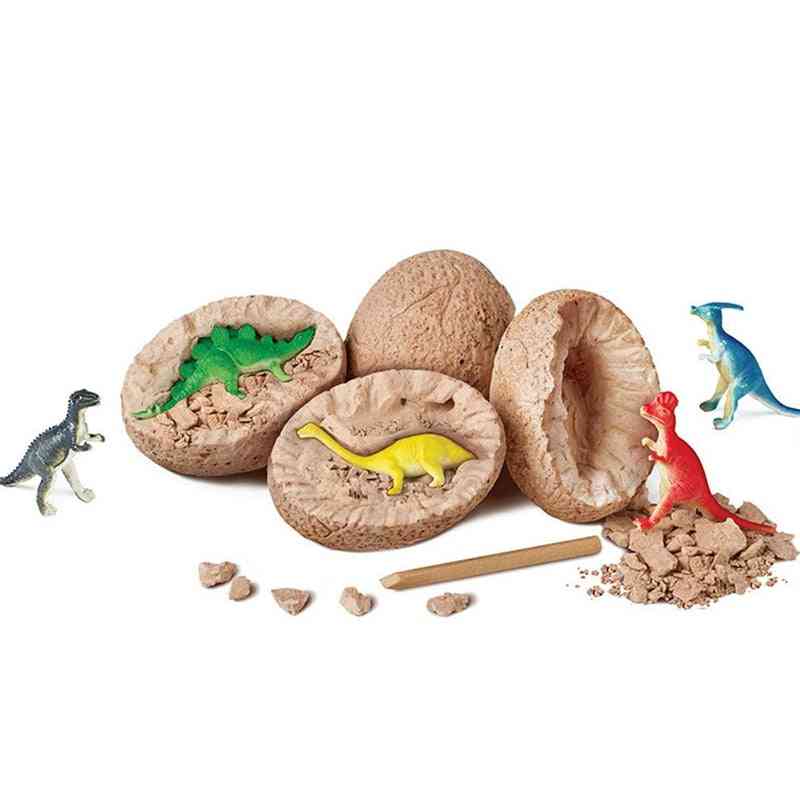 Jurassic world dinosaur æg børnelegetøj - tyrannosaurus baby model til børn videnskabelig minedrift -