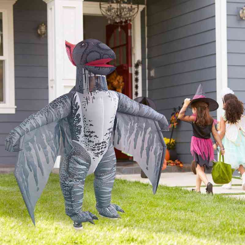 Søde voksne børn pterosaur- oppustelig kostume fest cosplay tøj jumpsuit  dinosaur halloween cosplay fest fancy dress