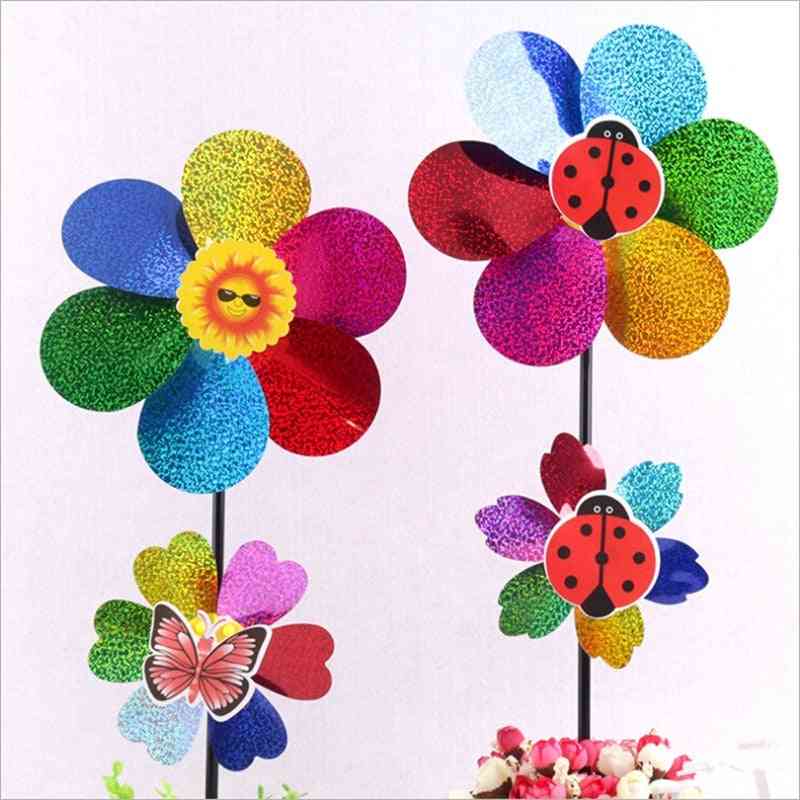 Colorful, Two In One Sequins Windmill For Home, Garden, Yard Decoration