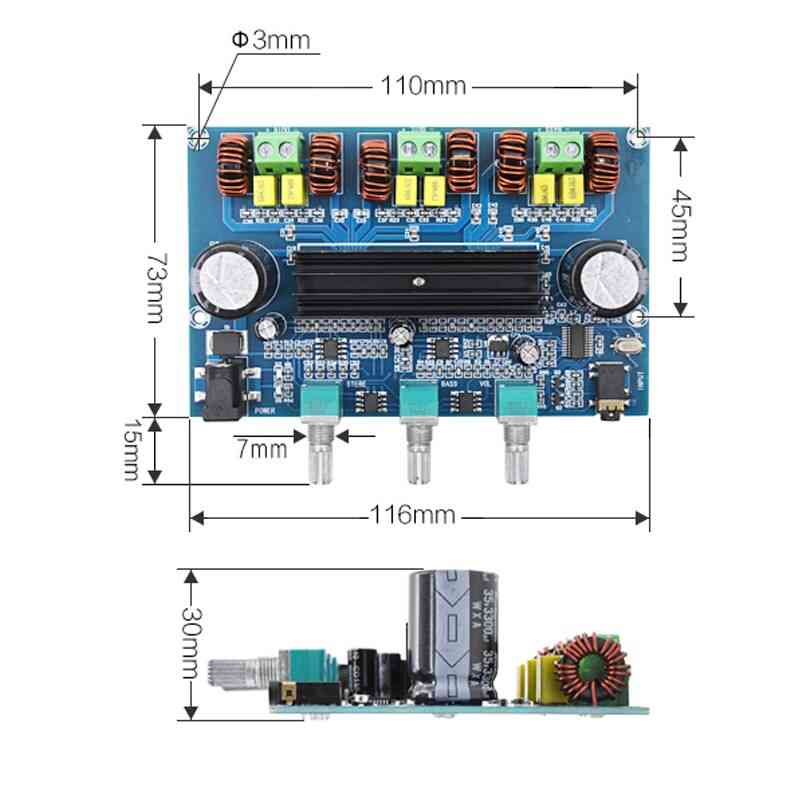 Bluetooth 5.0  Digital Power Amplifier Board