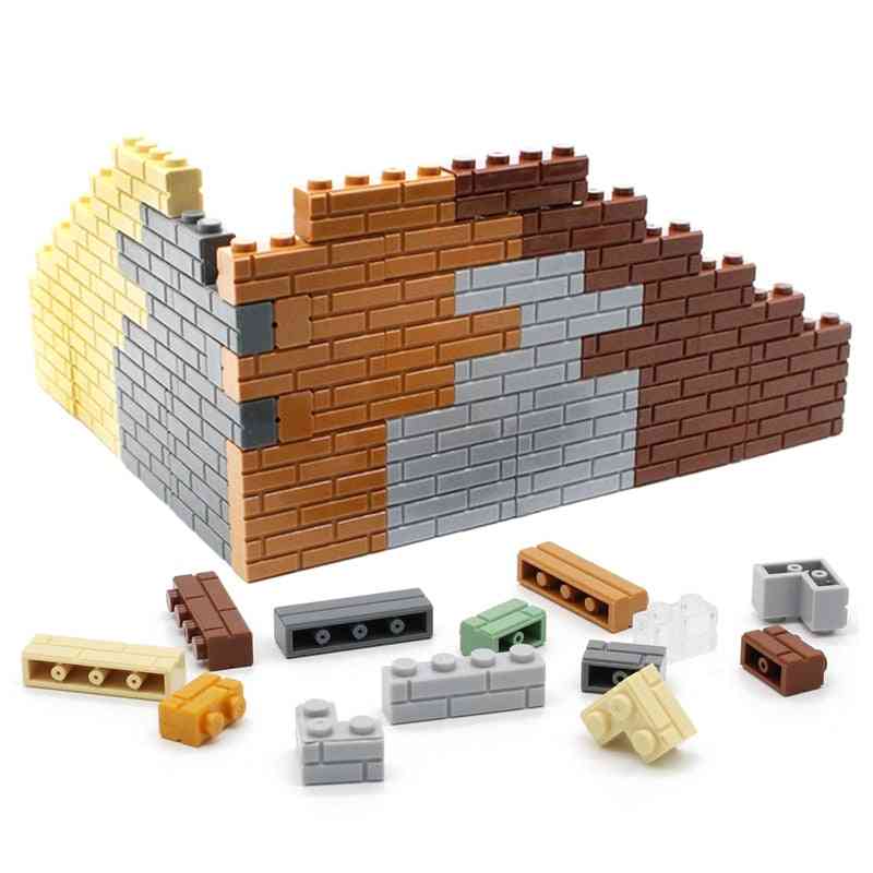 Marumine moc mursten vægterning huser byggesten - tilbehør samler partikler kompatibelt DIY legetøj - 1