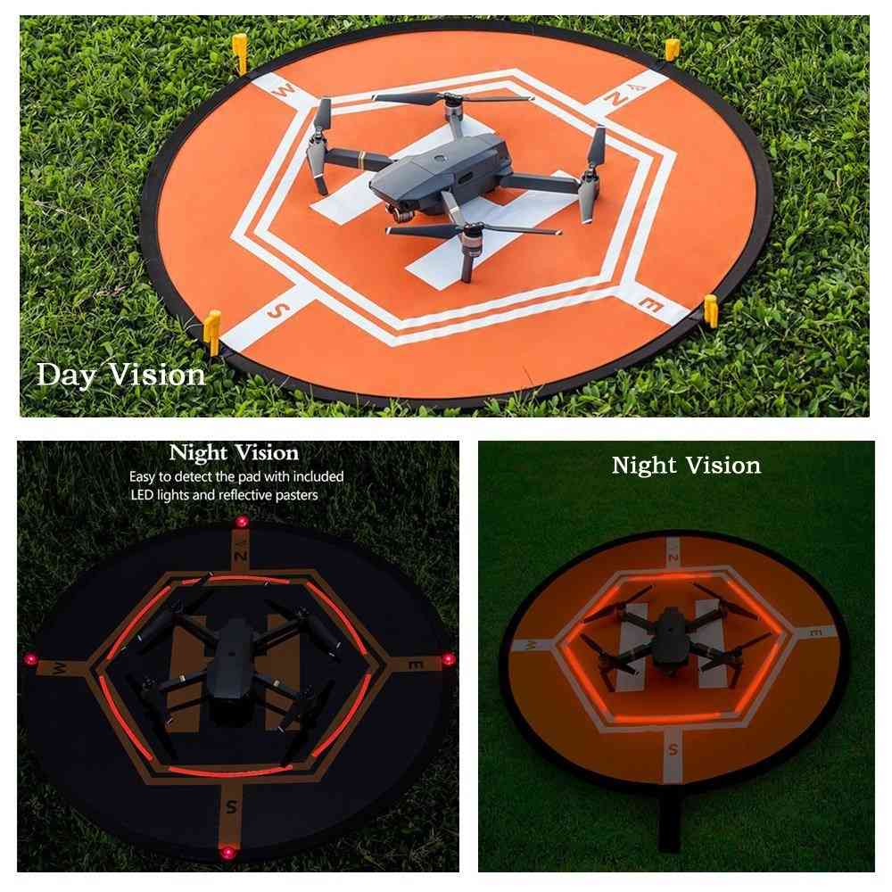 80cm DJI drone hurtigfoldelig lysende parkeringsforklæde sammenfoldelig landingsplade til Fimi X8 Mavic Mini Air 2 Pro Phantom 3 4 Inspire 1 2 -