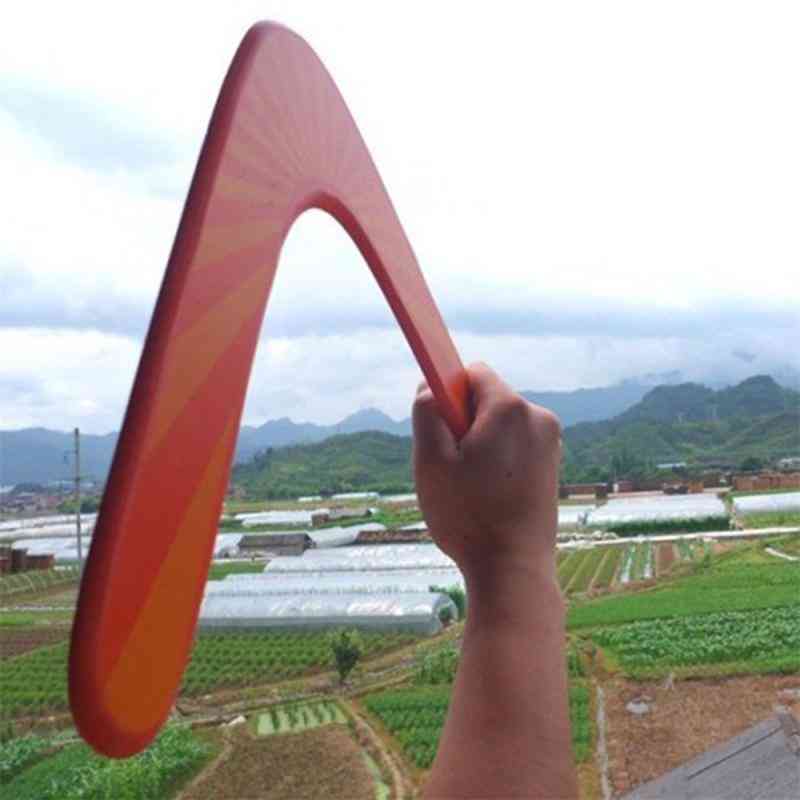 Wooden Boomerang Toy-throwback V Shaped Flying Disc