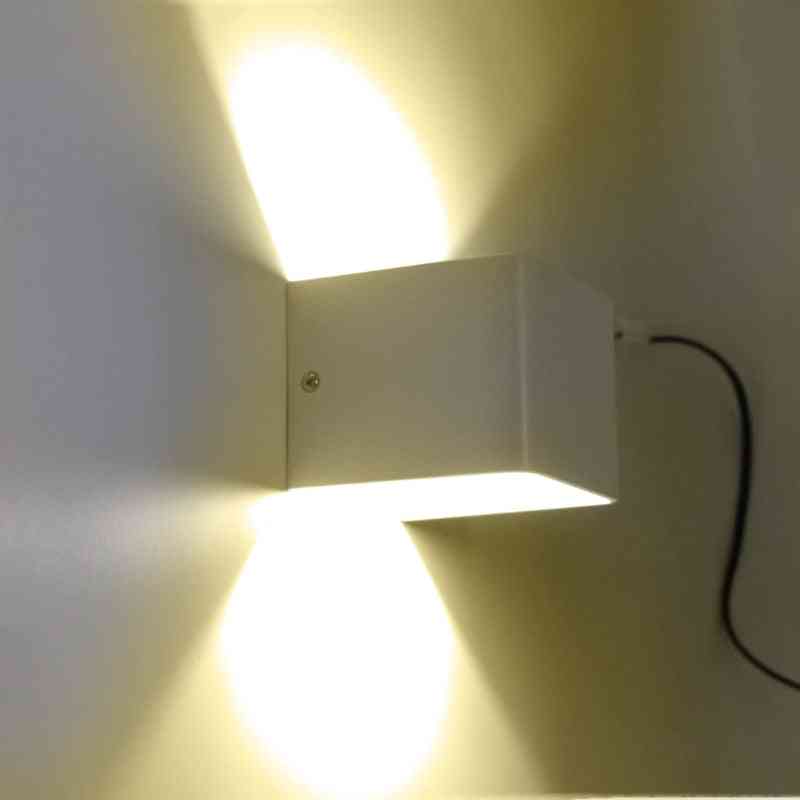Lâmpada de parede led, 3 w ajustável interior quarto cabeceira de cabeceira lâmpada de parede luz - branco