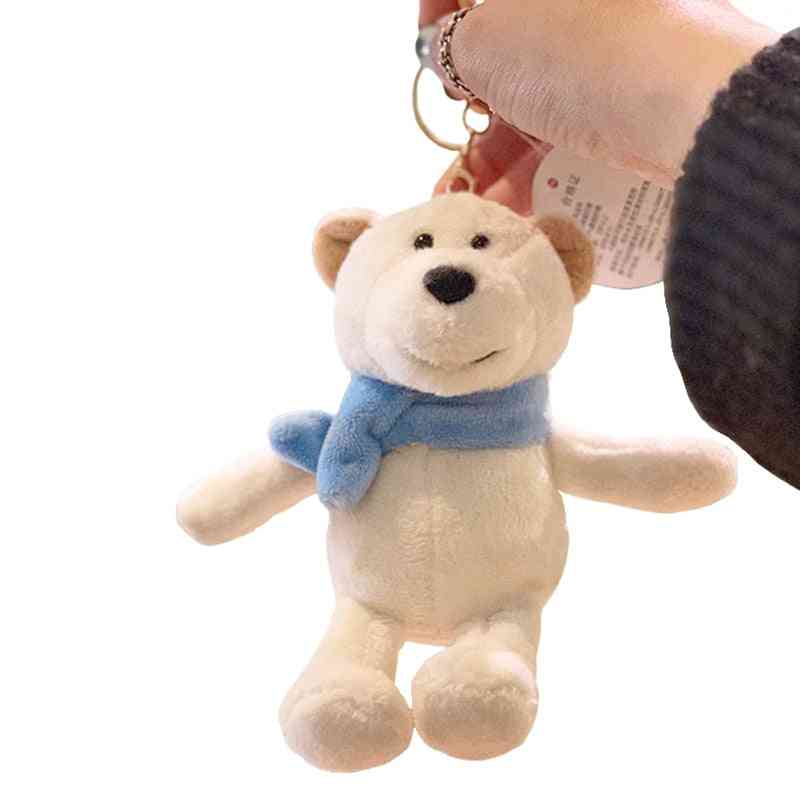 Aranyos rajzfilm állat plüss játék- hátizsák kulcstartó sál jegesmedve csokornyakkendő mackó kis ajándék barátoknak