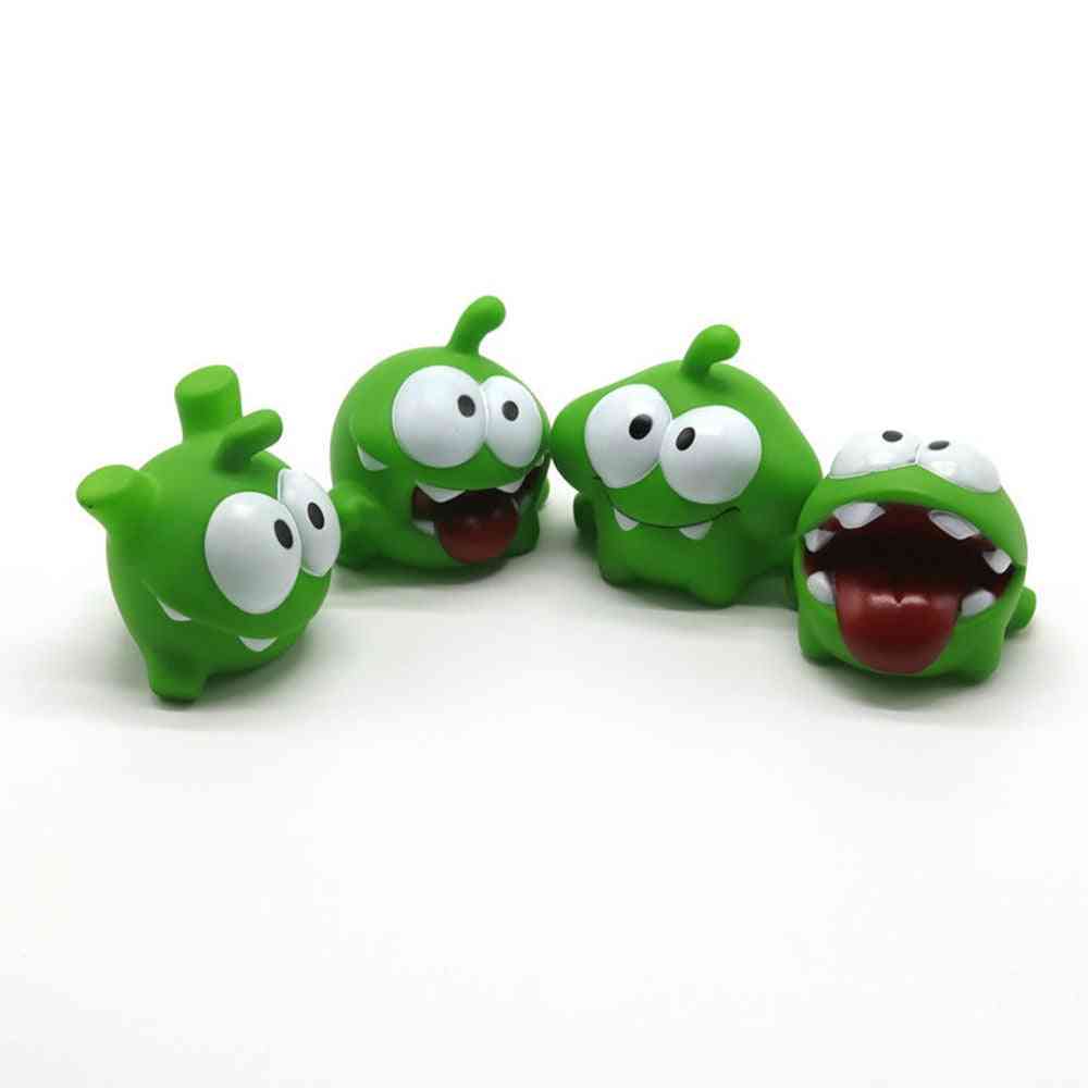 Mung bean frog cut rope frog muñeca de dibujos animados pellizco llamado decoración del hogar juguete de dibujos animados de plástico (1pcs al azar)