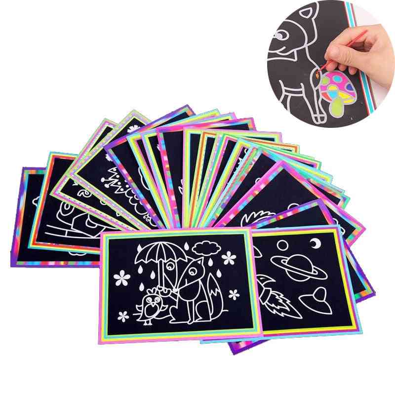 Scratch Art Magic Painting Paper With Drawing Stick