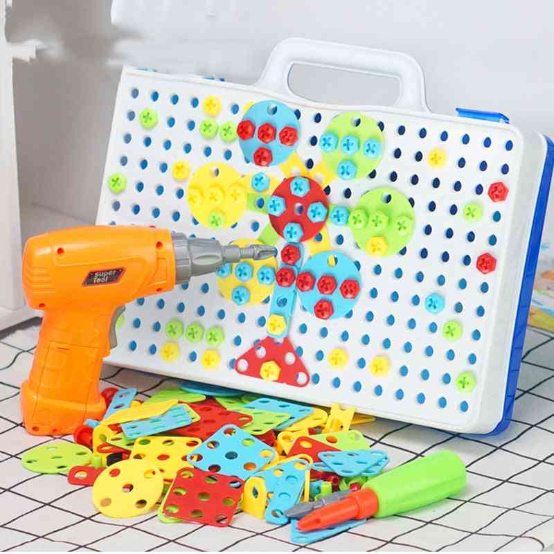 Nuts & Bolts Models Kit - Screw Unscrew, Construction Brick Shape Matching Game Toy