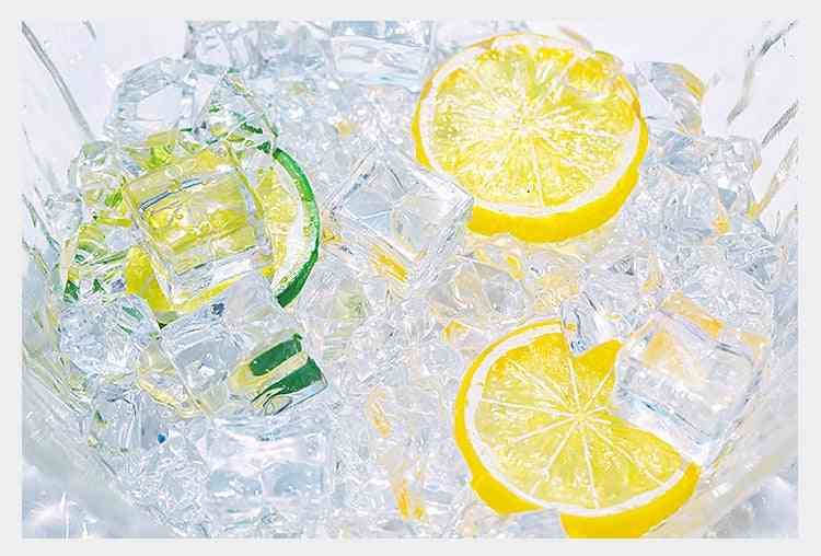Fotografía de hielo artificial de gránulos transparentes, accesorios para cerveza, whisky, refresco, bebida, fotografía, accesorios de fondo