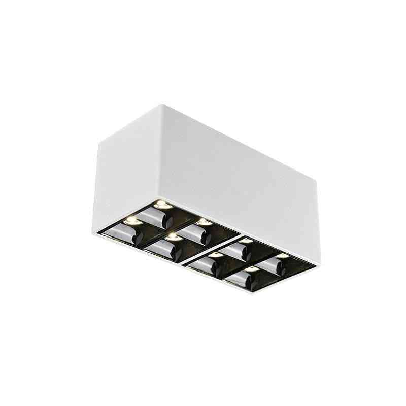 18w Small Down Light - Surface Mounted, Ceiling Square Bold, Thin Double Holehead Spotlight