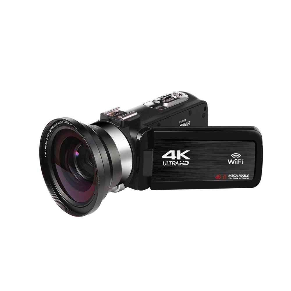 Camcorder-4k Wifi 48mp Built-in Fill Light Touch Screen Vlogging For Youtube Video Digital Camera