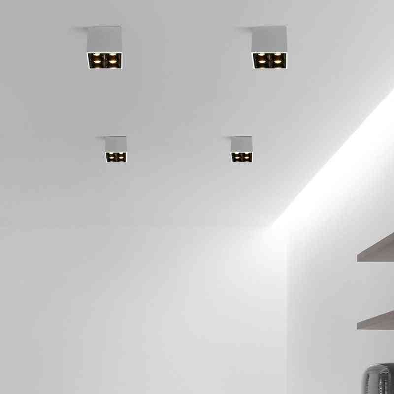 Moderná biela, čierna LED na strop, 8W LED