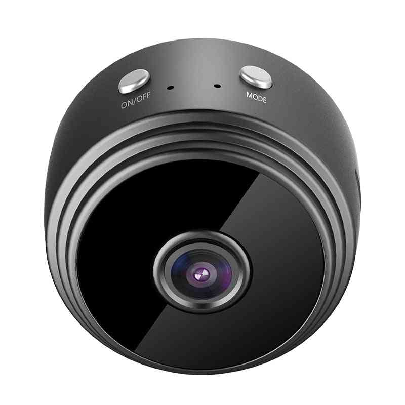Wifi mini ip kamera utendørs nattversjon hd trådløs - svart
