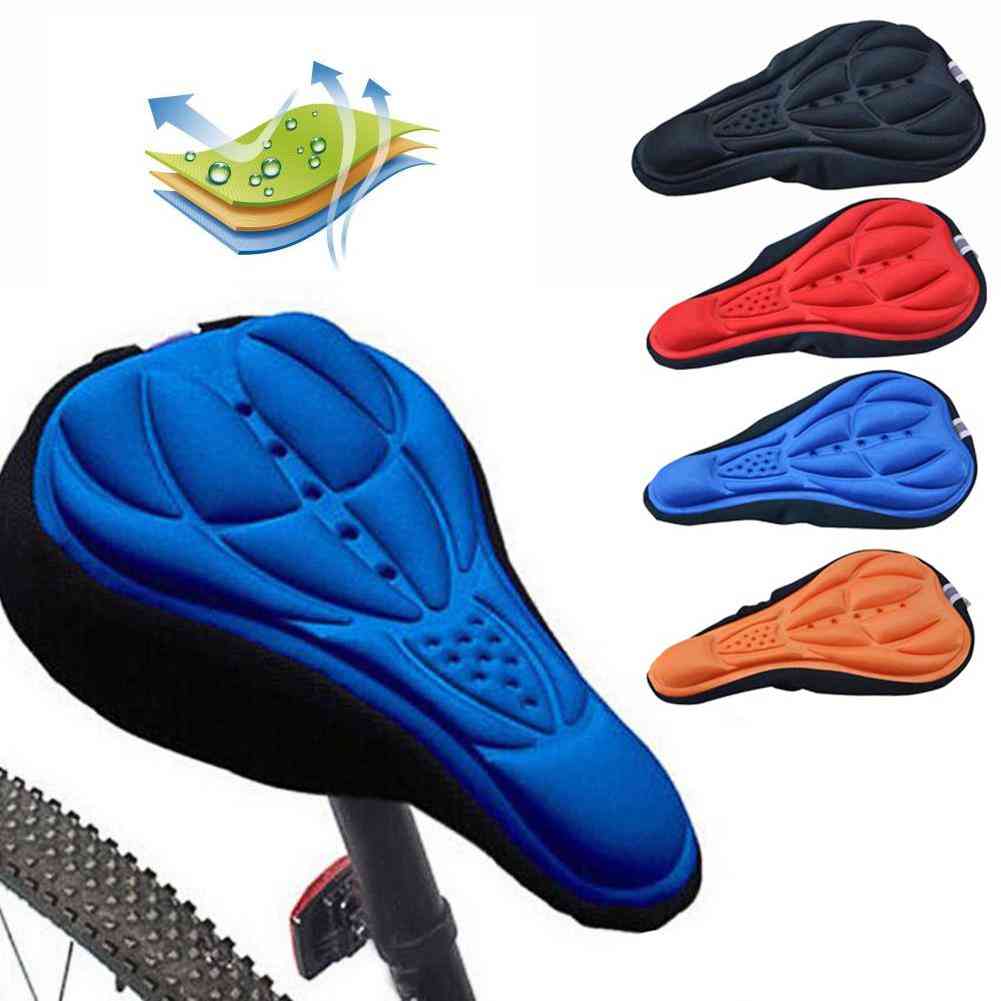 Extra Comfort And Ultra Soft Silicone- 3d Gel Cushion Cover For Bicycle Saddle Seat