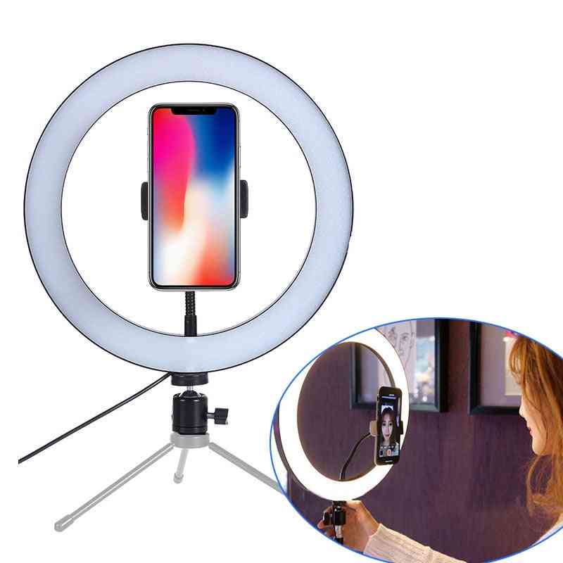 New Led Ring Flash Lights With Holder For Smartphone