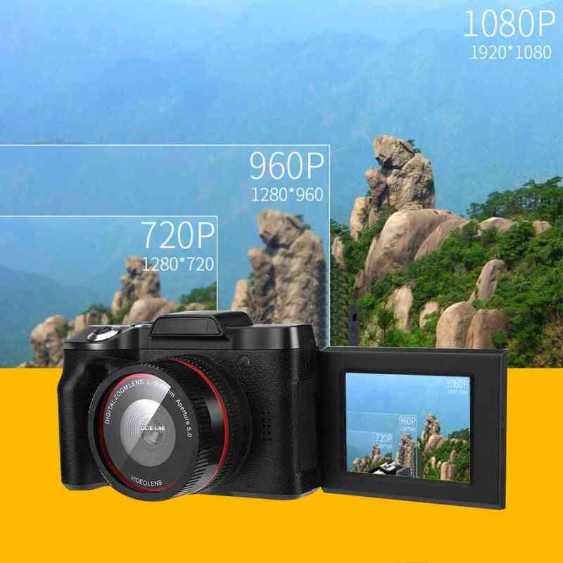 Digital full-hd1080p 16x digital zoomkamera professionell hd-kamera videokamera vlogging högupplöst kamera videokamera - kamera W 32GB SD