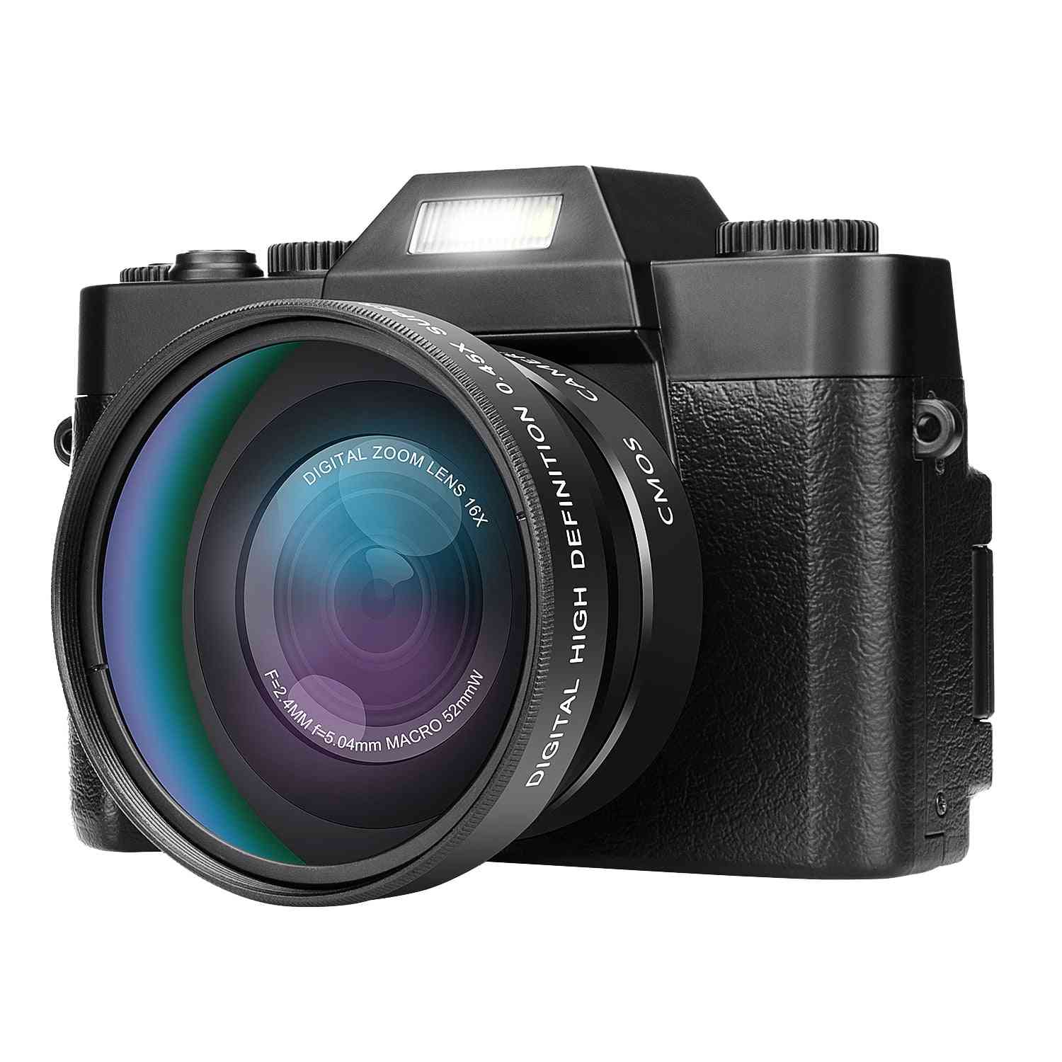 Ammattimainen digitaalikamera 3,0 tuuman lcd, kääntyvä näytön videokamera - 16x digitaalinen zoom hd-ulostulo tuki wifi selfie cam