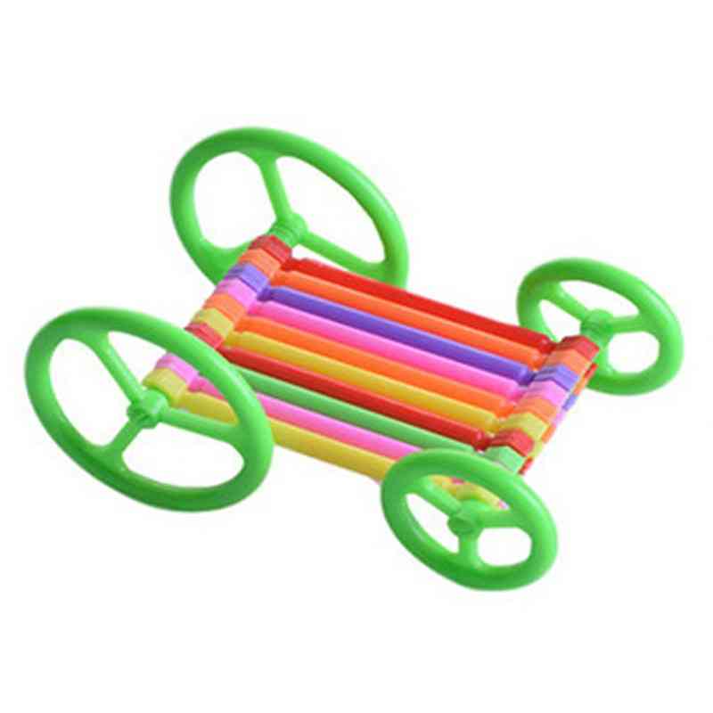 Diy bouwstok geassembleerde bouwstenen speelgoed voor kinderen (b) -