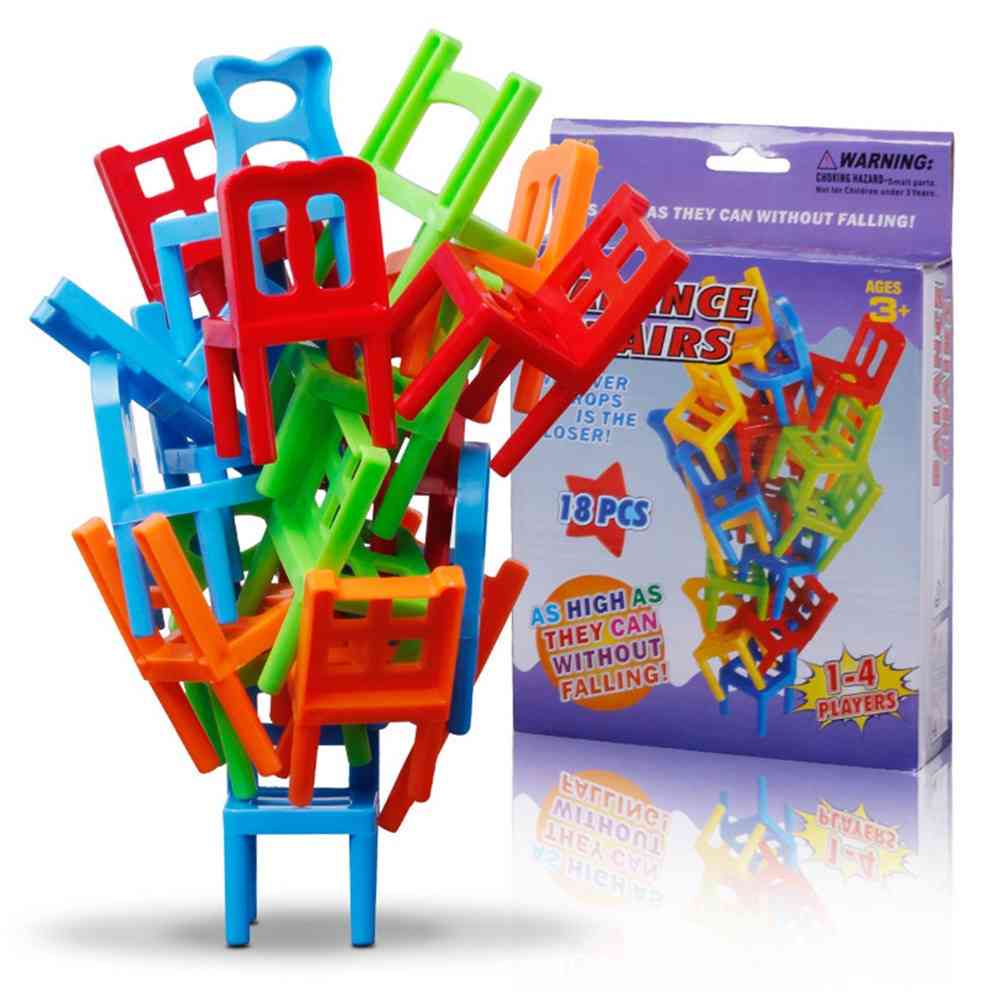 Nieuw familiebord balans stapelstoelen kantoorspel, educatief speelgoed voor kinderen -