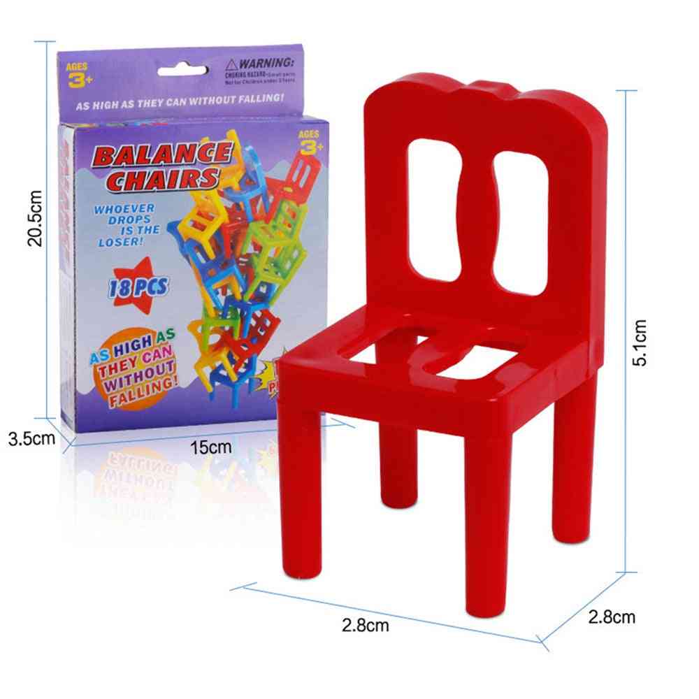 New Family Board Balance Stacking Chairs Office Game, Educational Toy