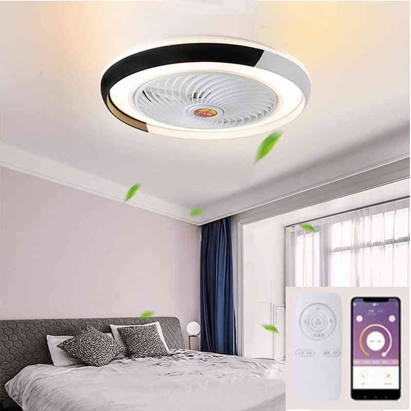 Ventilatore da soffitto intelligente con luci a led e telecomando - app mobile wifi per soggiorno