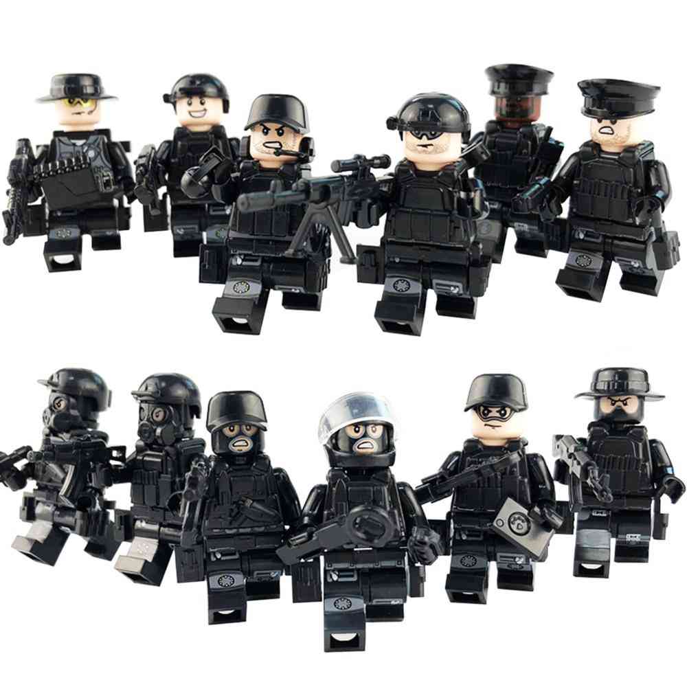 Armed Police Forces, Building Blocks-a Variety Of Shapes And Scenes For