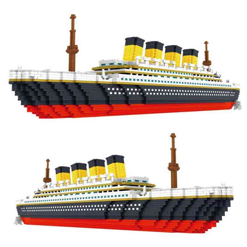 Architecture City Set Landmarks Titanic Ship- Building Blocks Educational Toys