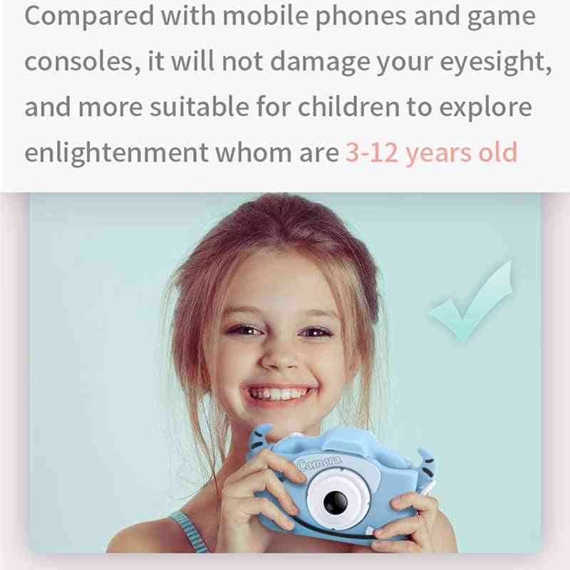 2.0 Inch-screen, 12mp, Kids Mini Digital Camera With 600-mah Battery
