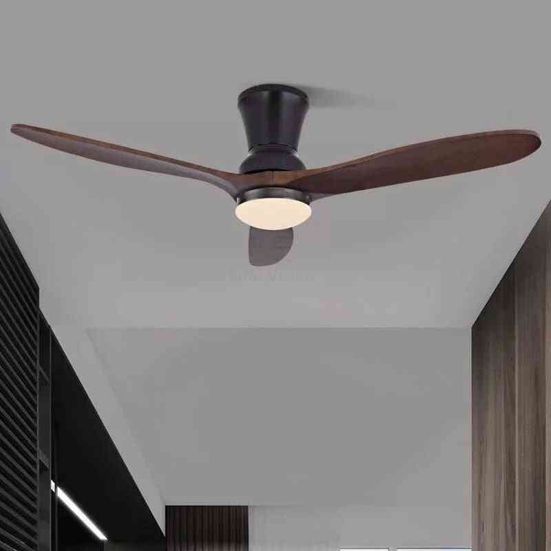 Wooden Ceiling Fan With Lights For Home And Hotels