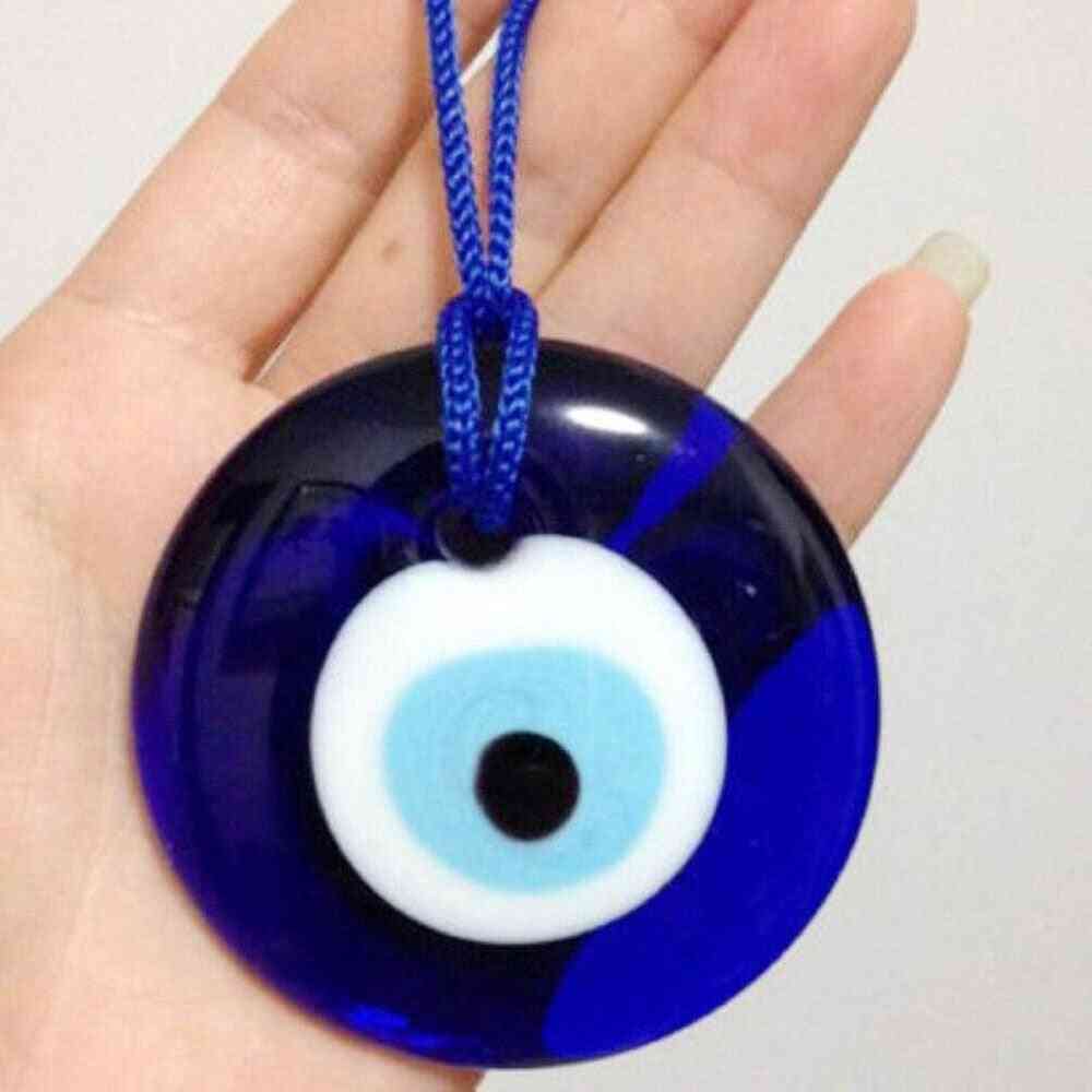 Mode geluk turkse griekse boze blauwe oog charme hanger cadeau - blauwe lampwork glas auto thuis amulet kabbala meerdere maten
