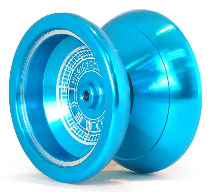 Aluminiumslegering dreng yoyo bold børn klassisk legetøj, t5- safirblåt professionelt metal yo-yo
