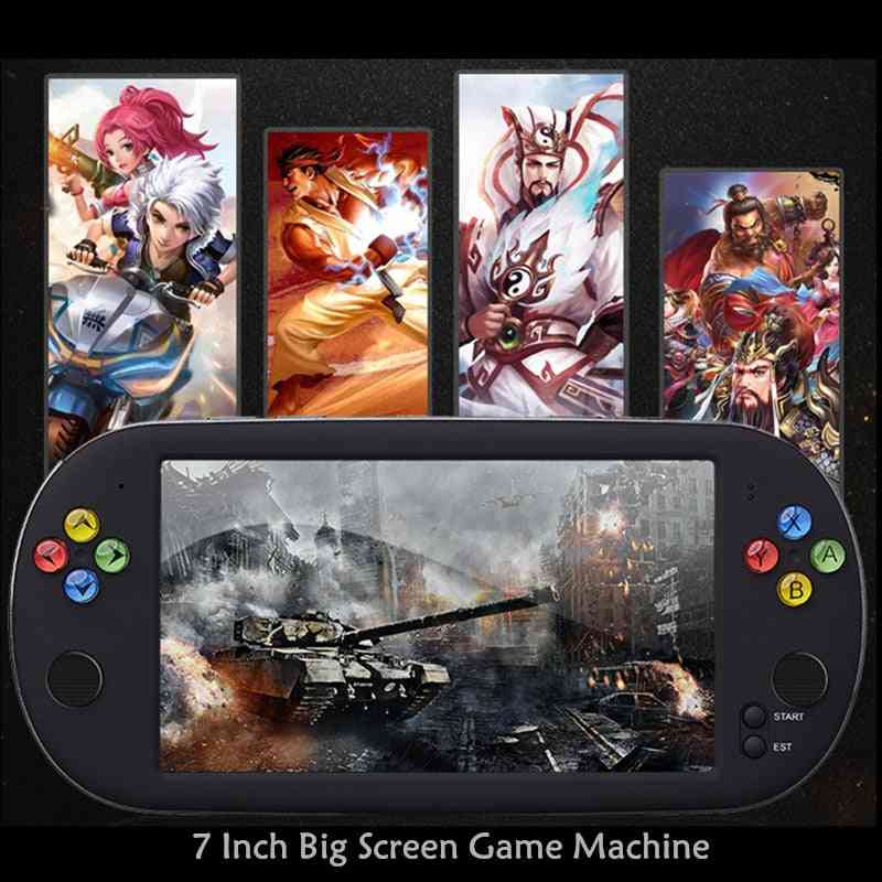 Handheld 7 inch retro video game console voor ps1 voor neogeo 8/16/32 bit games 8 gb met 1500 gratis games ondersteuning tv out -