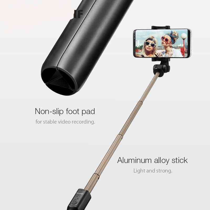 Wireless Bluetooth Selfie Stick, Mini Tripod Extendable Foldable Monopod