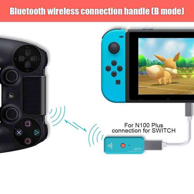 Adattatore wireless n100plus ns, convertitore per controller di gioco bluetooth wireless per switch ps3 ps4 joy-con xbox plug and play -