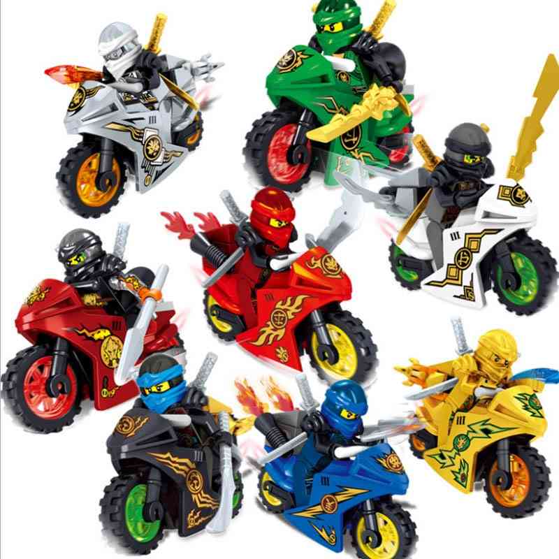 Ninja  Motorcycle, Interlocking Blocks-toys For Kids