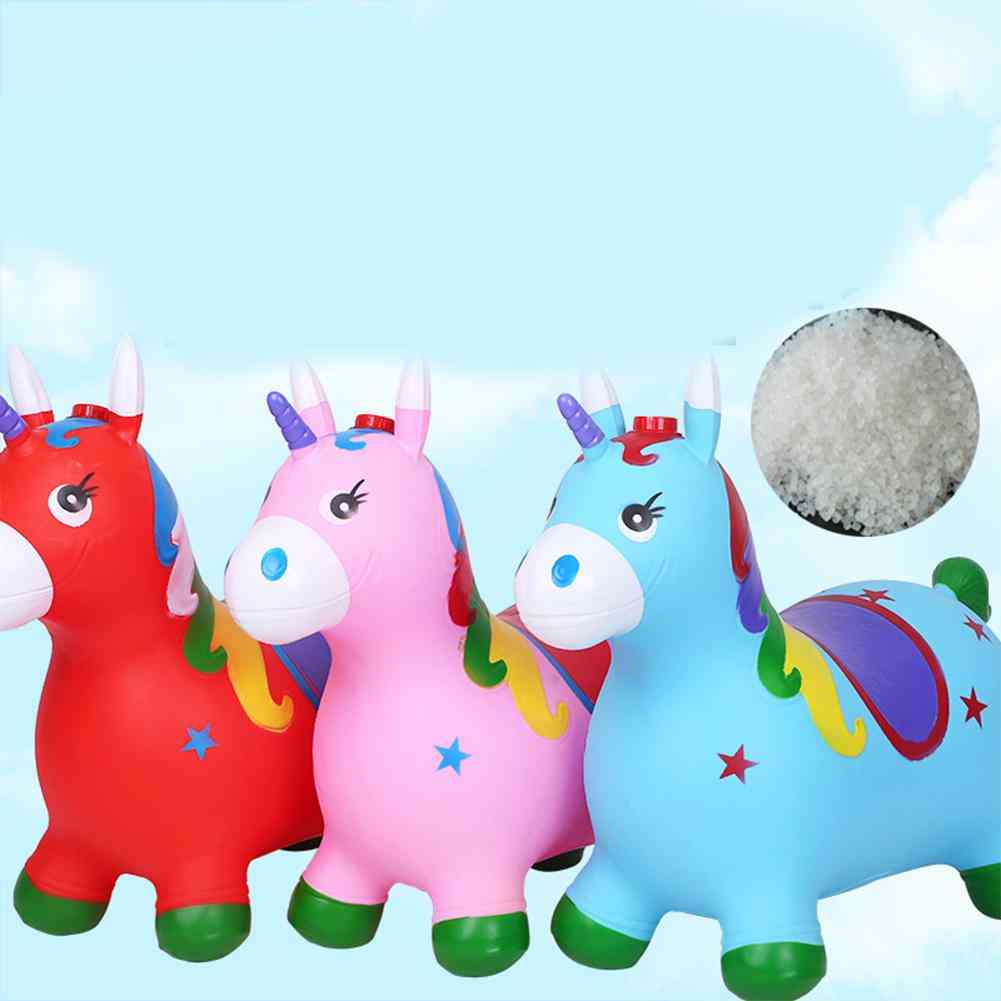 Kuulee kid inflacion caballo tolva estable plásticos bebé, espesar equitación saltando niño kangoo jumper - dibujos animados de música azul