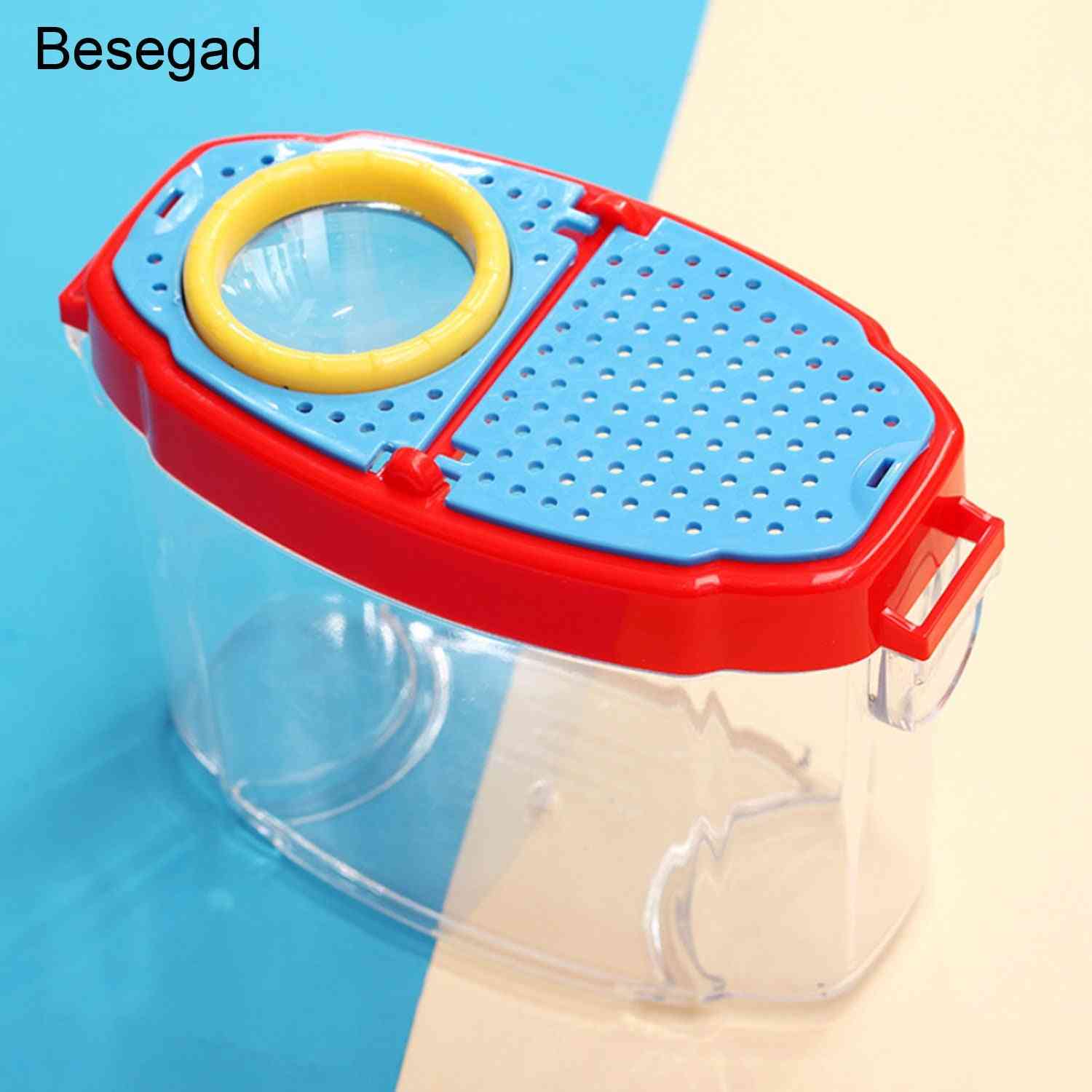 Besegad Bug Insect Catchers Carrier Case Viewer With 4.5x Magnification Windows , Backyard Exploration