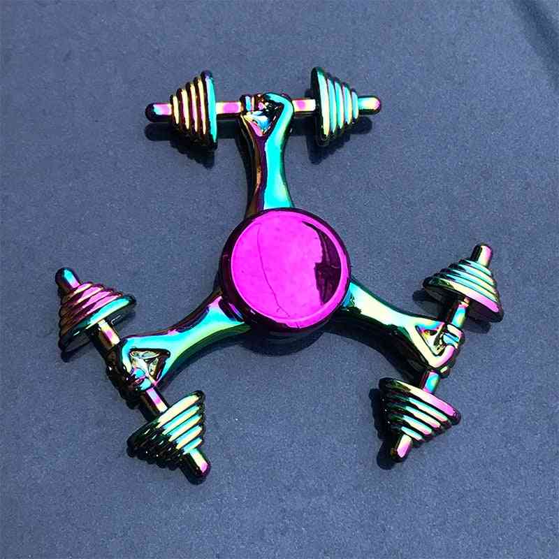 Rainbow Hand Spinner, Metal Toy For