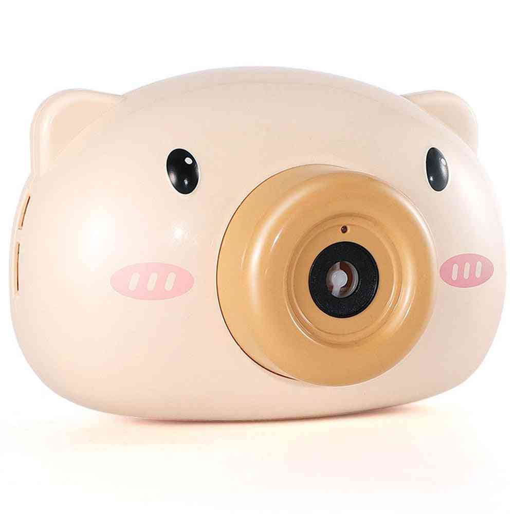 Cute Cartoon Pig Camera Bubble Machine Kids - Giocattoli Bambini Baby Music Outdoor Automatic Bubble Maker