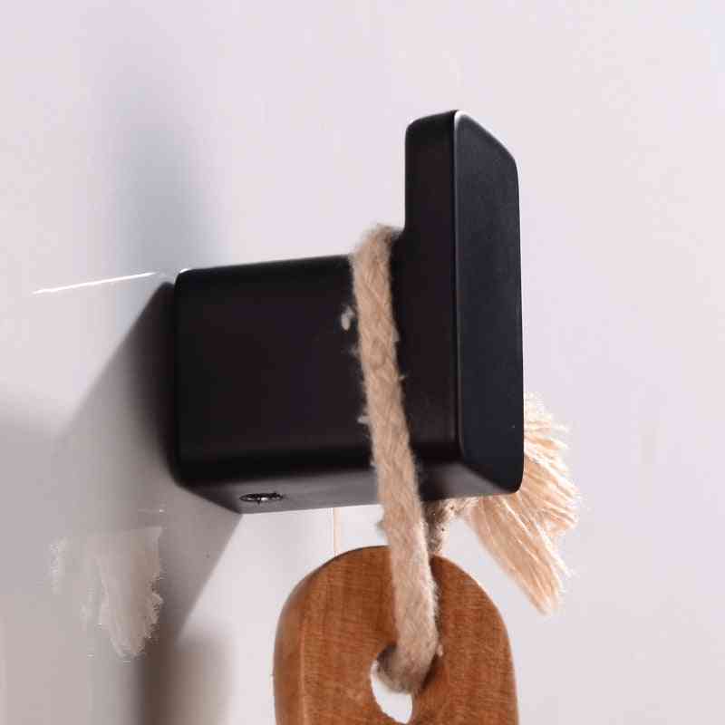 Coat Hooks Hanger Single For Bathroom - Cupboard Bag, Key, Hat And Clothes Hangings