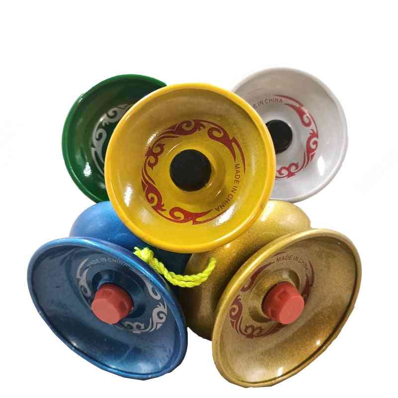 Rodamiento de bolas de yoyo de truco de cuerda de aleación de aluminio yoyo profesional para niños adultos juguete clásico interesante (color aleatorio) -