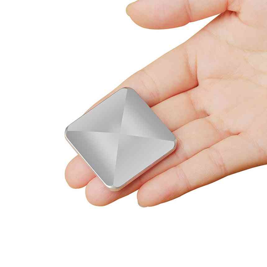 Fidget flip pocket toy - 4 zijden zilver