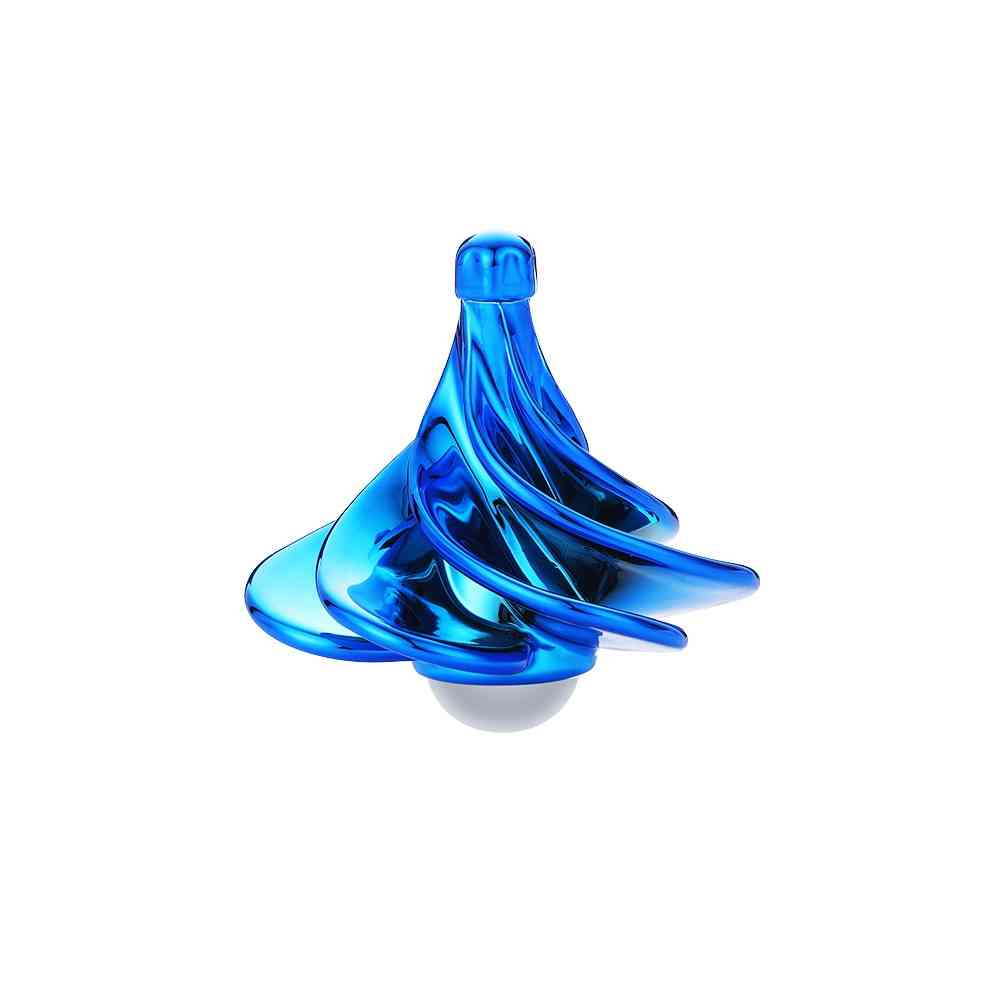 Giroscópio Giroscópio Aerodinâmico com Impressão 3D - Giroscópio Anti-stress - Azul