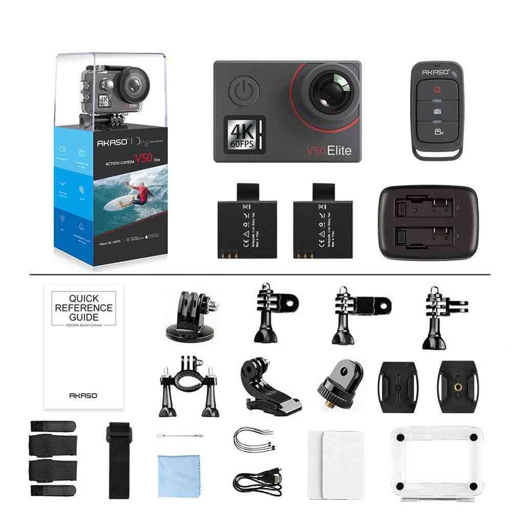 4k/60fps, 20mp Ultra Hd, Waterproof Action Camera With 2.5 Inch Touch Screen