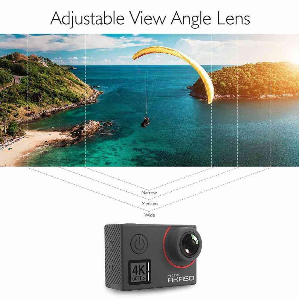 4k/60fps, 20mp Ultra Hd, Waterproof Action Camera With 2.5 Inch Touch Screen